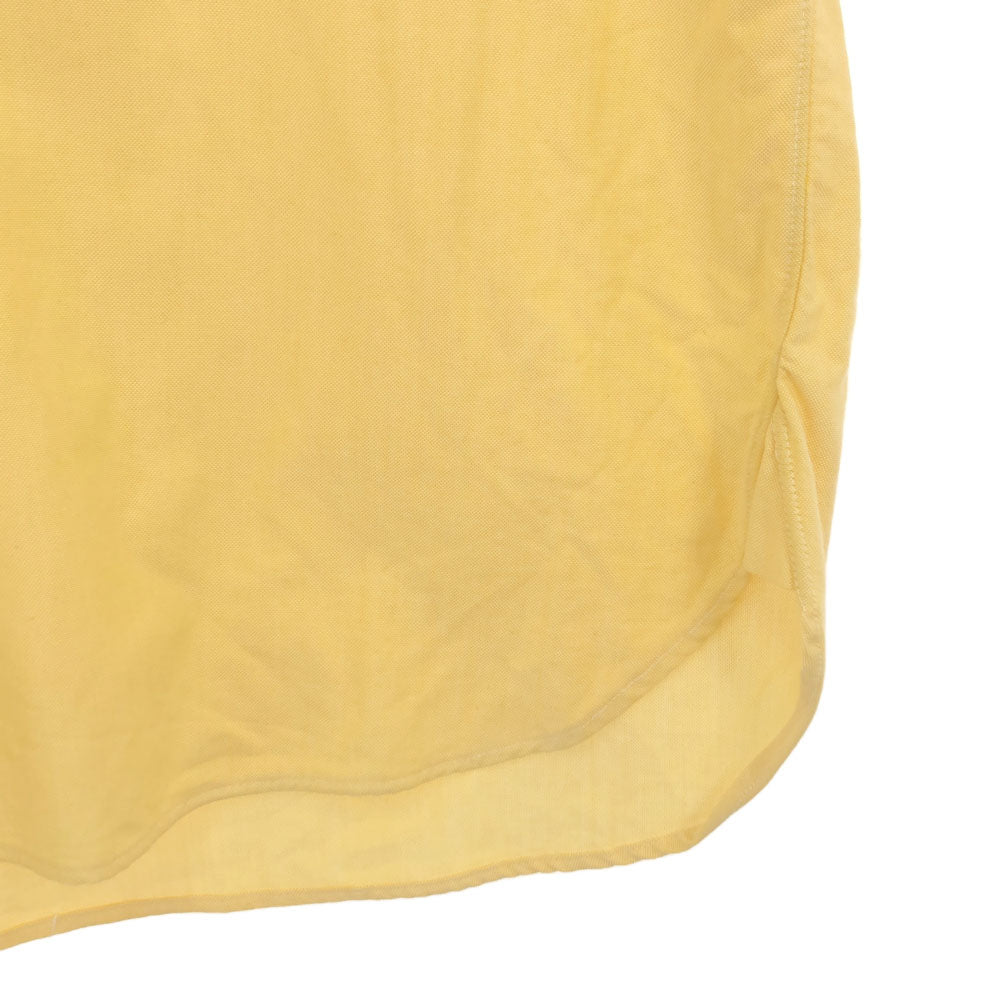 ブルックスブラザーズ USA製 半袖 ボタンダウンシャツ S イエロー Brooks Brothers メンズ