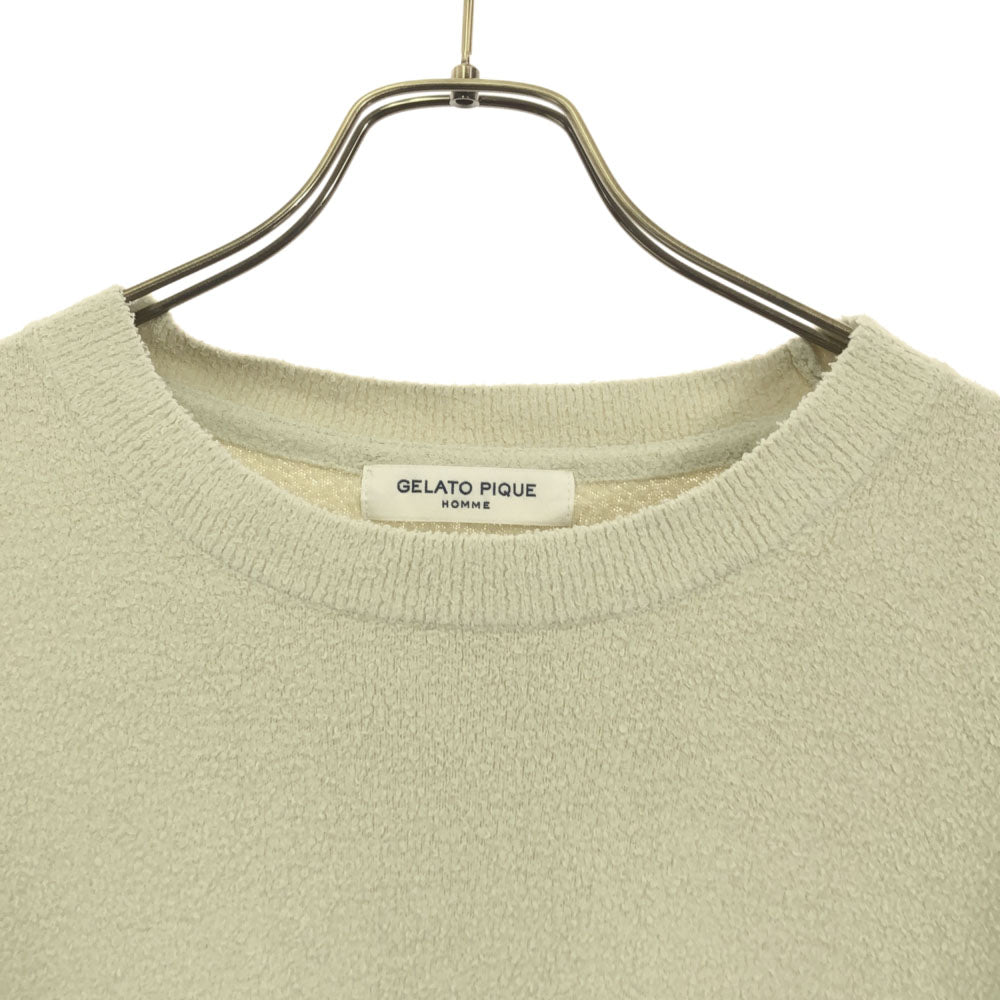 ジェラートピケオム 5分袖 ルームウェア L ホワイト系 GELATO PIQUE HOMME ジェラピケ メンズ