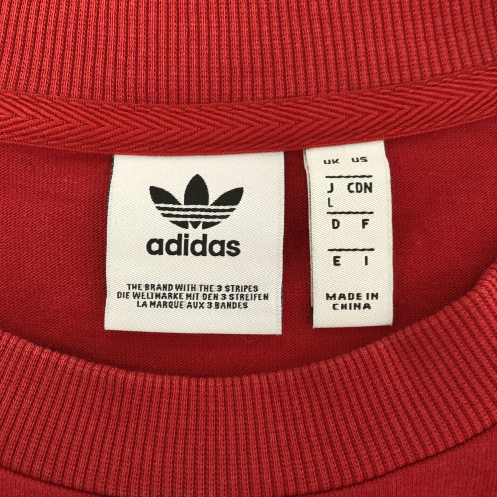 アディダス トレフォイルロゴ 半袖 Tシャツ L レッド adidas メンズ