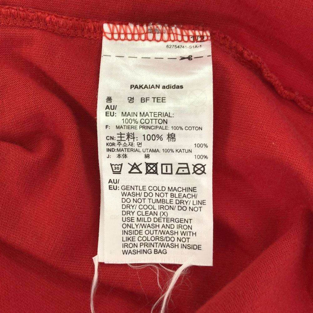アディダス トレフォイルロゴ 半袖 Tシャツ L レッド adidas メンズ