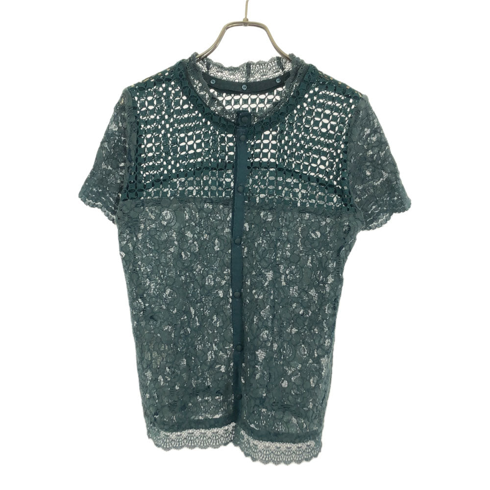 ユナイテッドトウキョウ 日本製 半袖 レース カットソー 1 グリーン UNITED TOKYO レディース