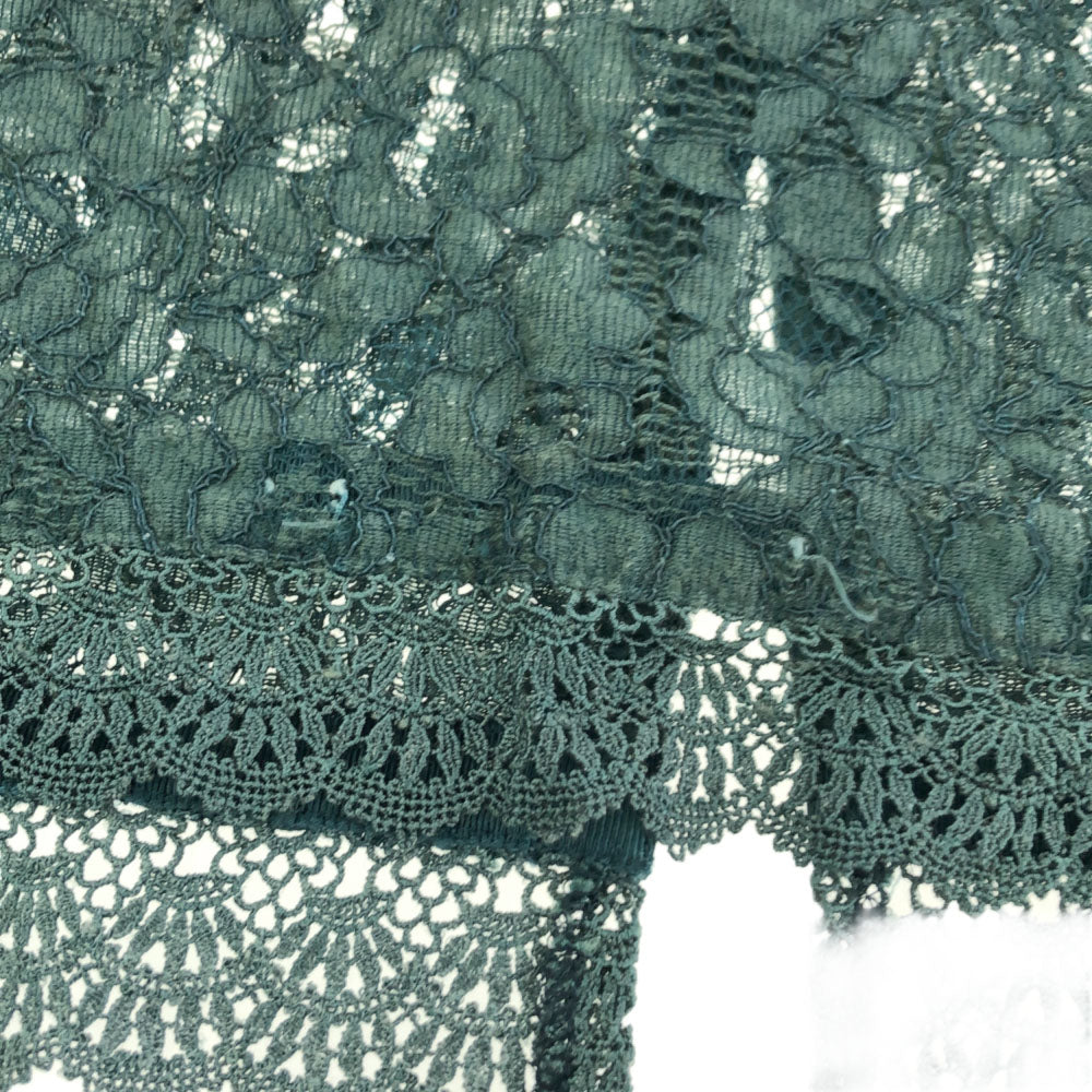 ユナイテッドトウキョウ 日本製 半袖 レース カットソー 1 グリーン UNITED TOKYO レディース