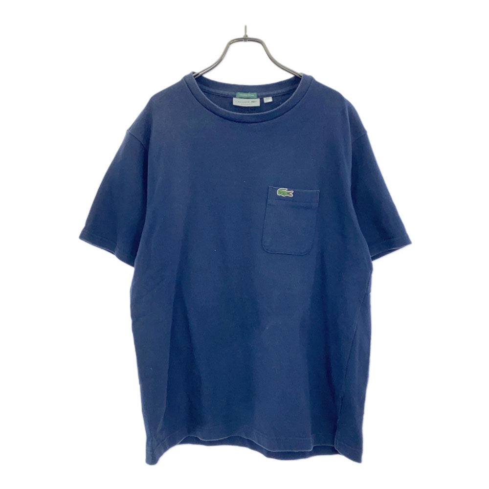 ラコステ 日本製 半袖 Tシャツ M ネイビー LACOSTE ポケT メンズ