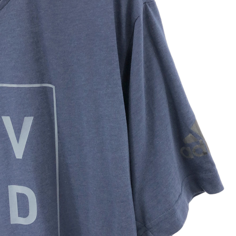 アディダス プリント 半袖 Tシャツ XO ネイビー系 adidas Tシャツ メンズ