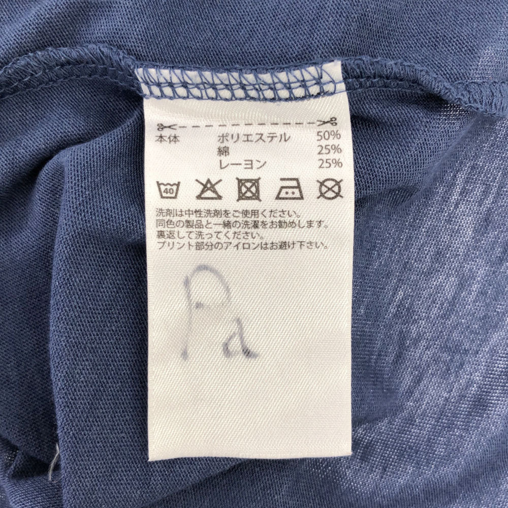 アディダス プリント 半袖 Tシャツ XO ネイビー系 adidas Tシャツ メンズ