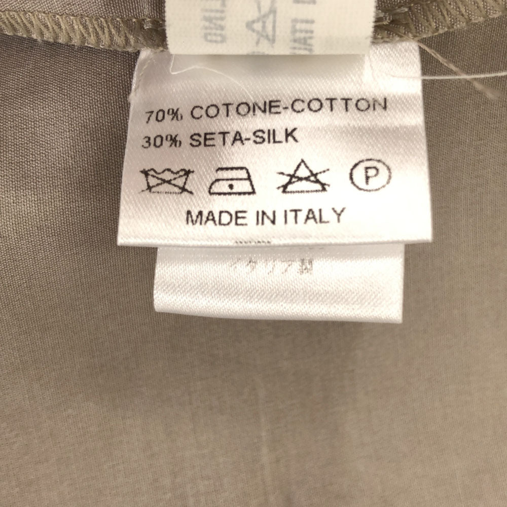 stefania carrera ステファニアカレラ イタリア製 半袖 フレンチスリーブ ワンピース 40 ホワイト×グレージュ レディース