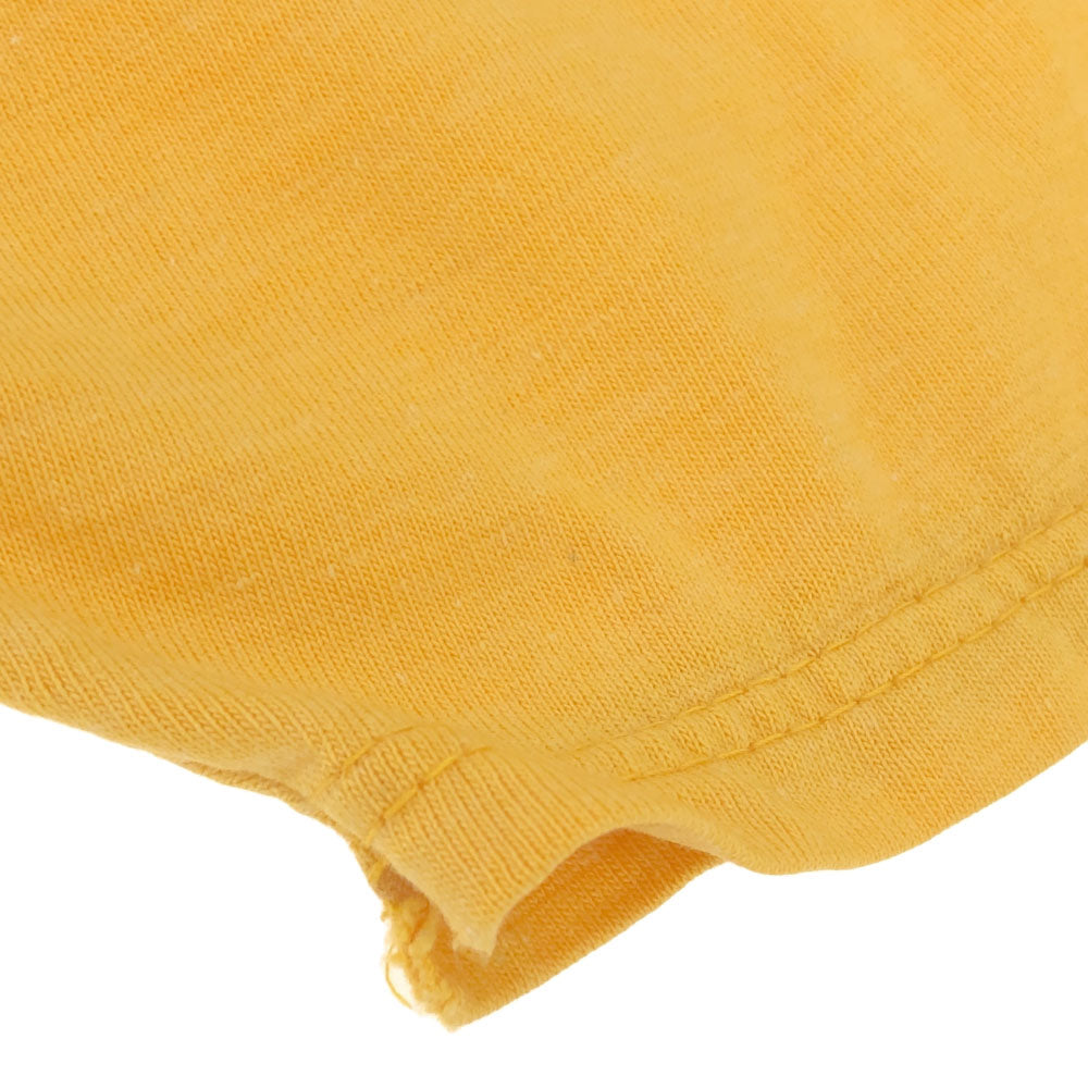 BRITTANIA ブリタニア USA製 5分袖 Vネック Tシャツ S イエロー メンズ