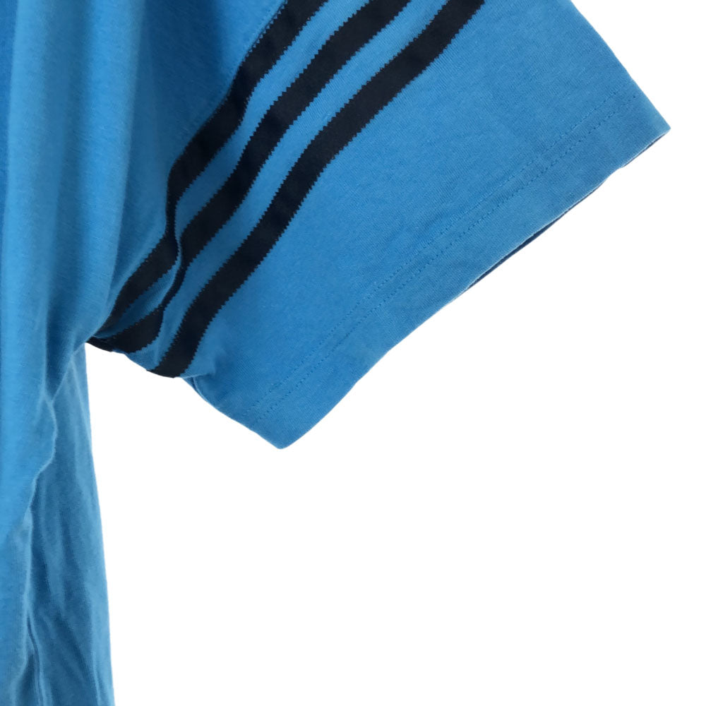 アディダス トレフォイルロゴ 半袖 Tシャツ L ブルー系 adidas メンズ