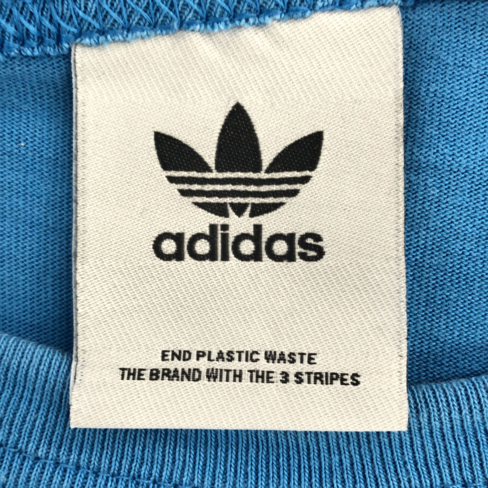 アディダス トレフォイルロゴ 半袖 Tシャツ L ブルー系 adidas メンズ