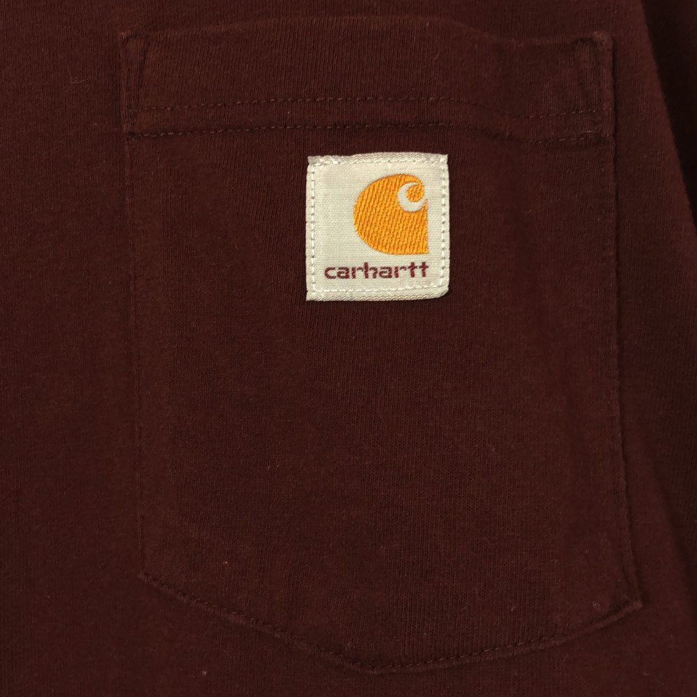 カーハート 半袖 Tシャツ M ボルドー Carhartt メンズ