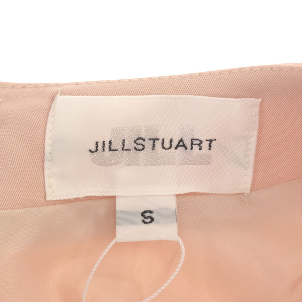 未使用 ジル・スチュアート 半袖 フレンチスリーブ ワンピース S ピンク系 JILLSTUART タグ付き バックジップ レディース