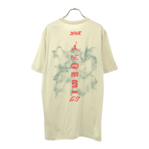 美品 ジョーダン バックプリント 半袖 Tシャツ M ベージュ系 JORDAN NIKE メンズ