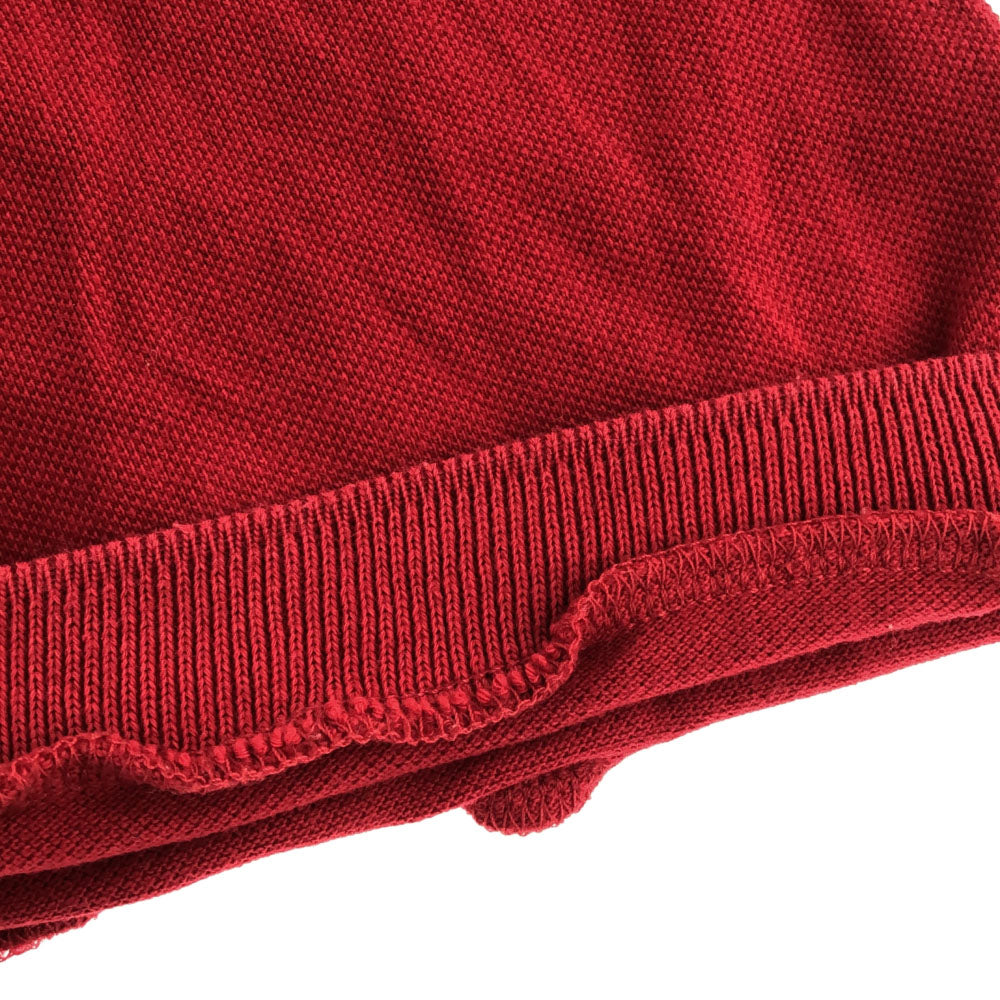 フレッドペリー 半袖 ポロシャツ 42 レッド FRED PERRY 鹿の子 メンズ