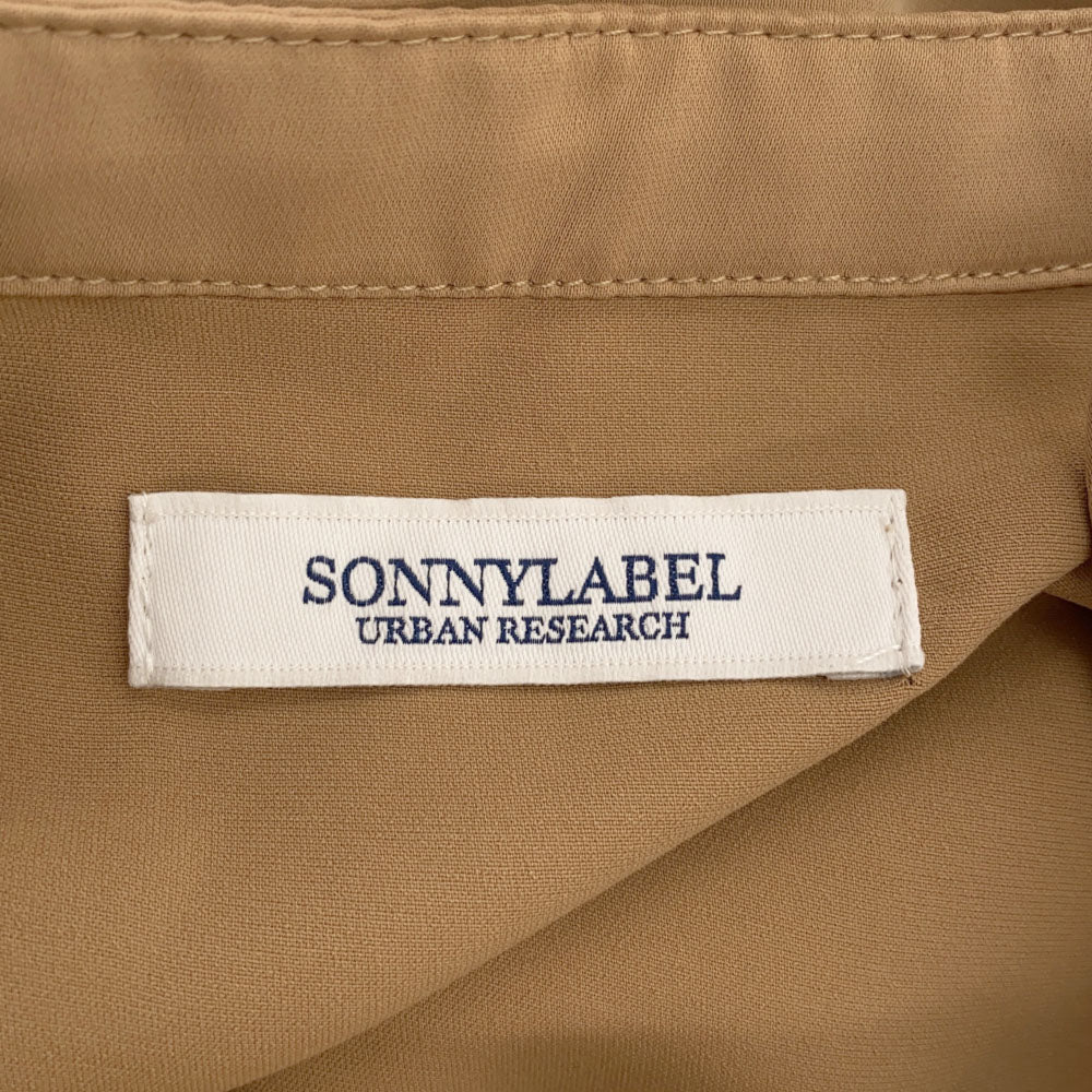 サニーレーベル 7分袖 バンドカラー ロングワンピース Free ベージュ Sonny Label サイドポケット URBAN RESEARCH レディース