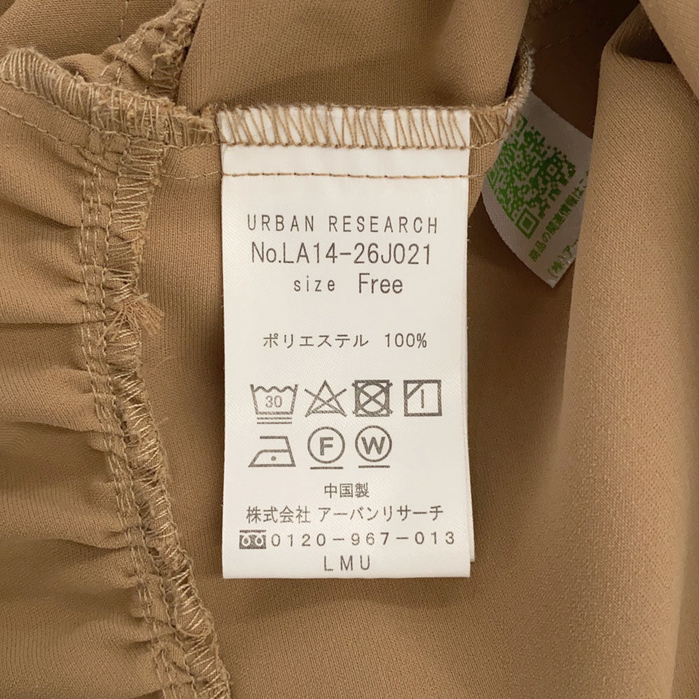 サニーレーベル 7分袖 バンドカラー ロングワンピース Free ベージュ Sonny Label サイドポケット URBAN RESEARCH レディース