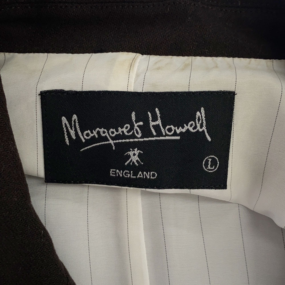 マーガレットハウエル 日本製 ベスト L ブラウン MARGARET HOWELL レディース