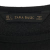 ザラベーシック 半袖 ワンピース L ブラック ZARA BASIC レディース