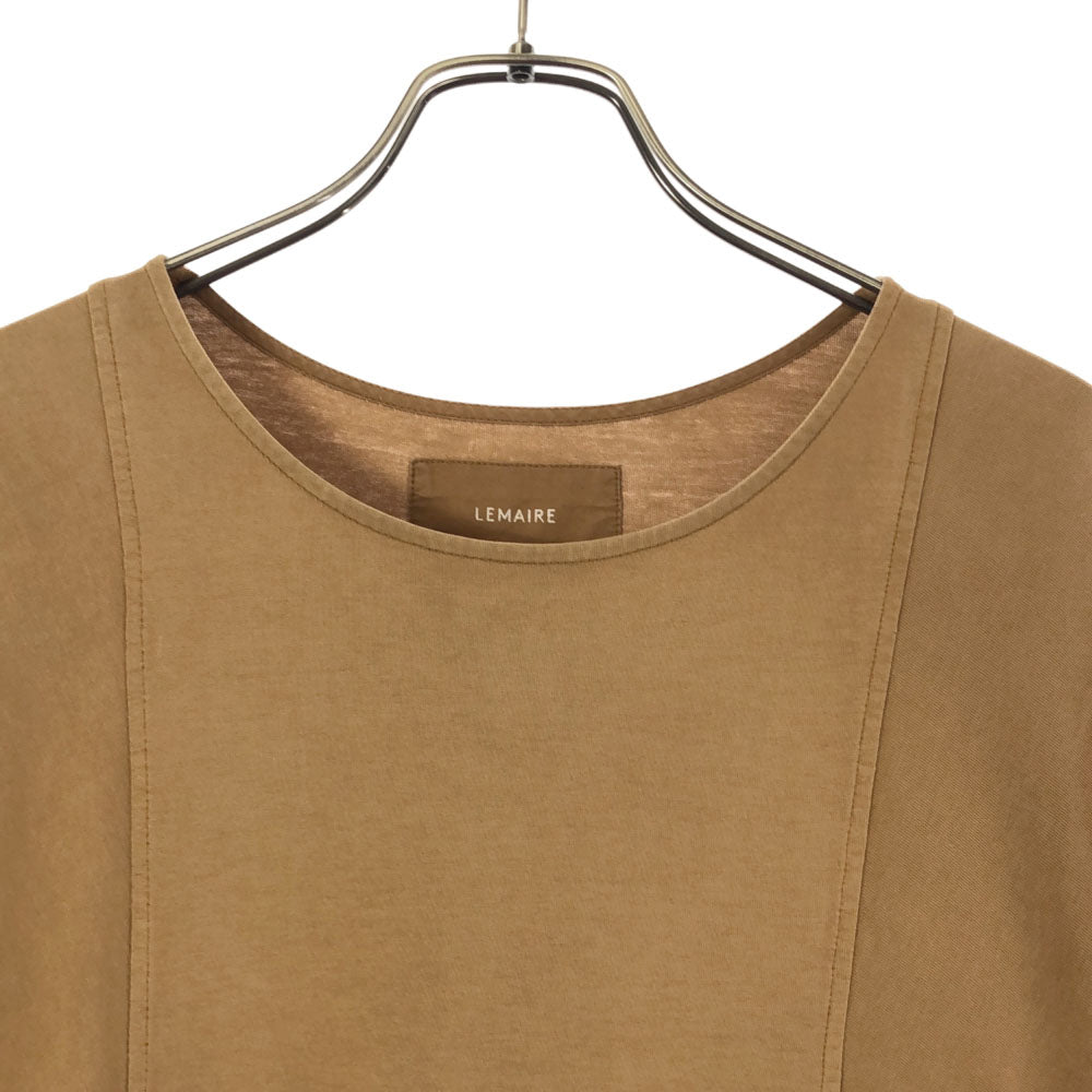 LEMAIRE ルメール 半袖 ロングワンピース ブラウン系 サイドポケット レディース