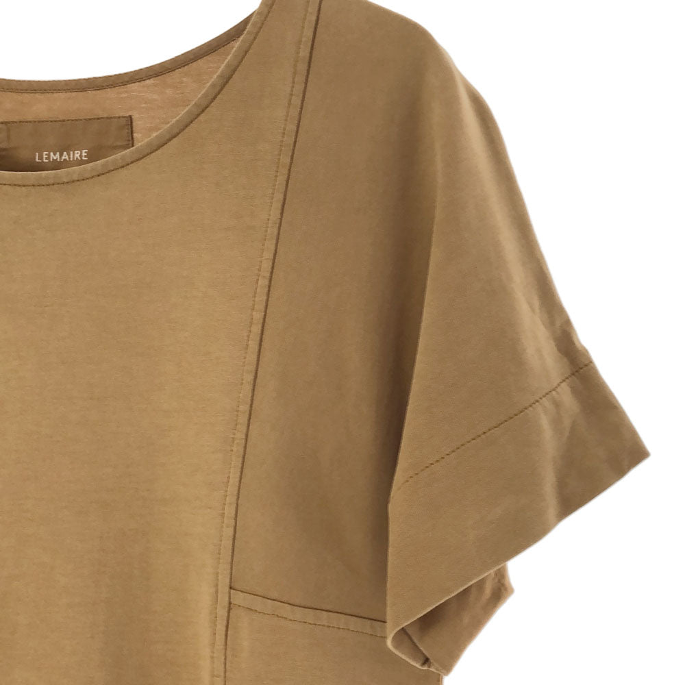 LEMAIRE ルメール 半袖 ロングワンピース ブラウン系 サイドポケット レディース