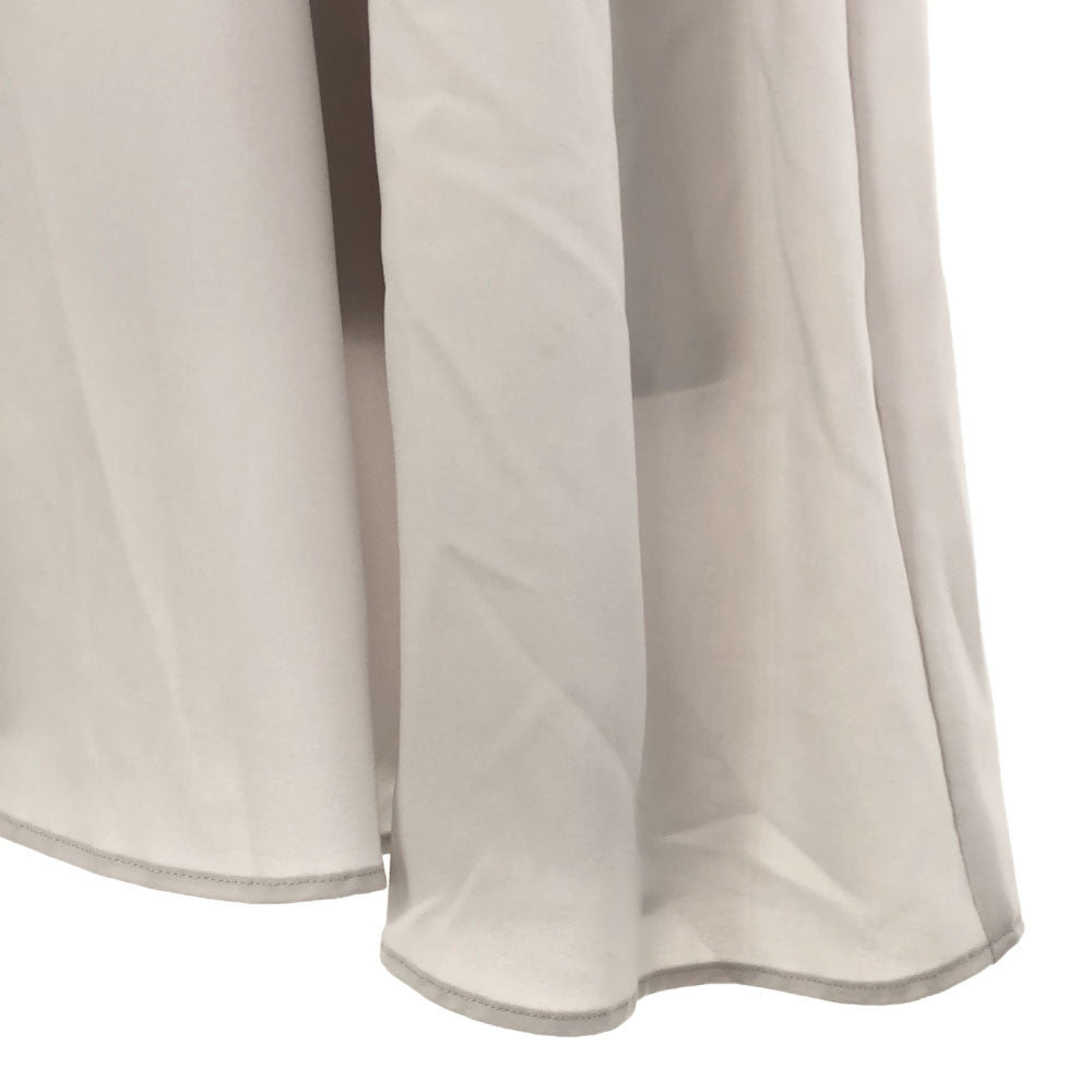 CLANE クラネ 日本製 半袖 デザイン ワンピース 1 ベージュ 切替 バックファスナー レディース