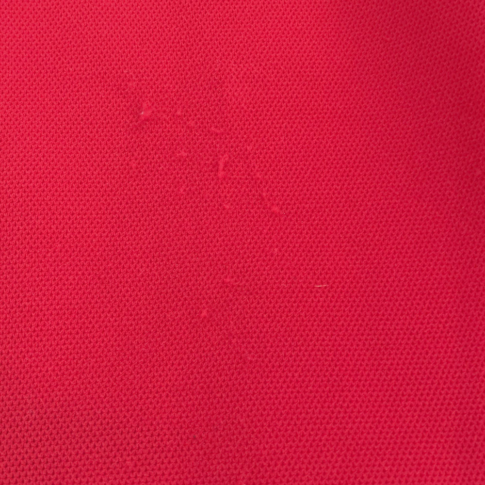 LACOSTE ラコステ 半袖 膝丈ワンピース レッド レディース