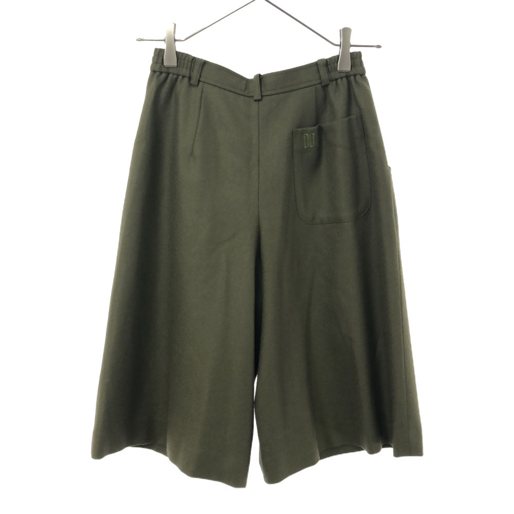 ダックス 日本製 ウール キュロットパンツ 60-86 カーキ DAKS レディース