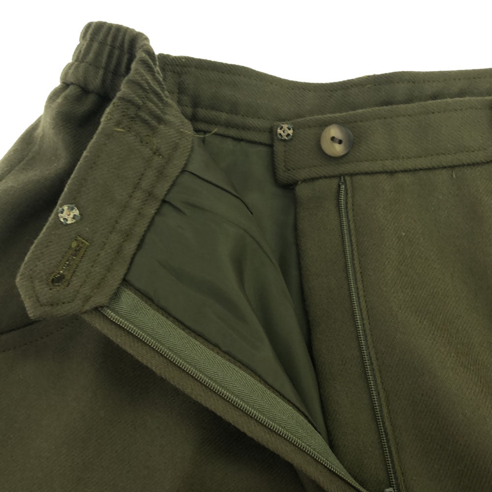 ダックス 日本製 ウール キュロットパンツ 60-86 カーキ DAKS レディース