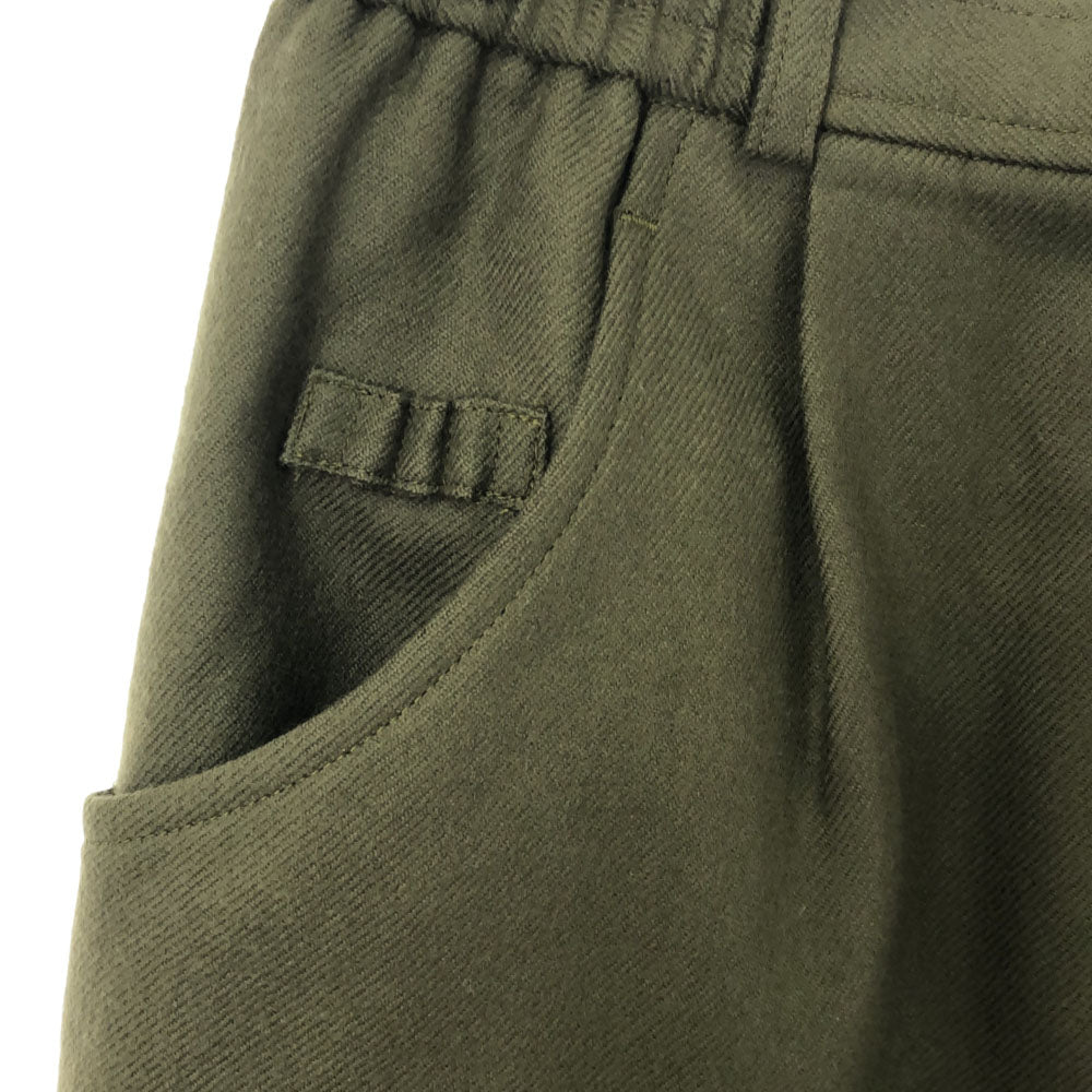 ダックス 日本製 ウール キュロットパンツ 60-86 カーキ DAKS レディース