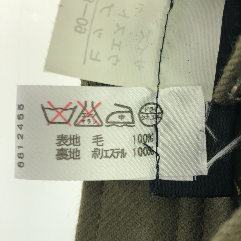 ダックス 日本製 ウール キュロットパンツ 60-86 カーキ DAKS レディース