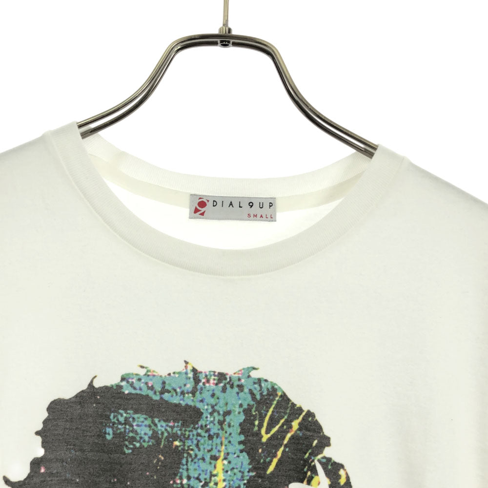 ダイアルナインアップ ボブディラン プリント 半袖 Tシャツ S ホワイト系 DIAL9UP chimes of freedom バンT メンズ