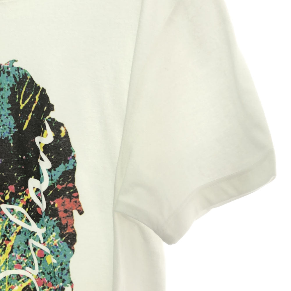 ダイアルナインアップ ボブディラン プリント 半袖 Tシャツ S ホワイト系 DIAL9UP chimes of freedom バンT メンズ