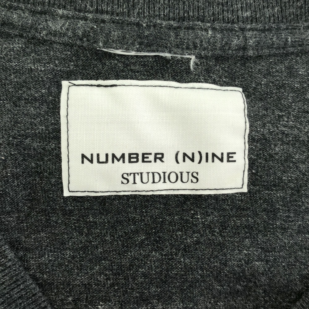 ナンバーナイン スデュディオス 半袖 Tシャツ 3 グレー NUMBER(N)INE STUDIOUS メンズ