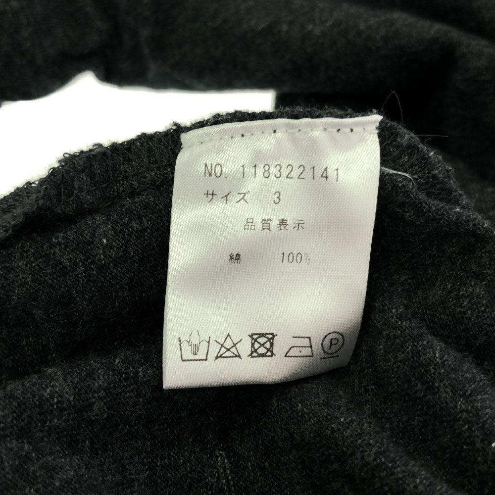 ナンバーナイン スデュディオス 半袖 Tシャツ 3 グレー NUMBER(N)INE STUDIOUS メンズ