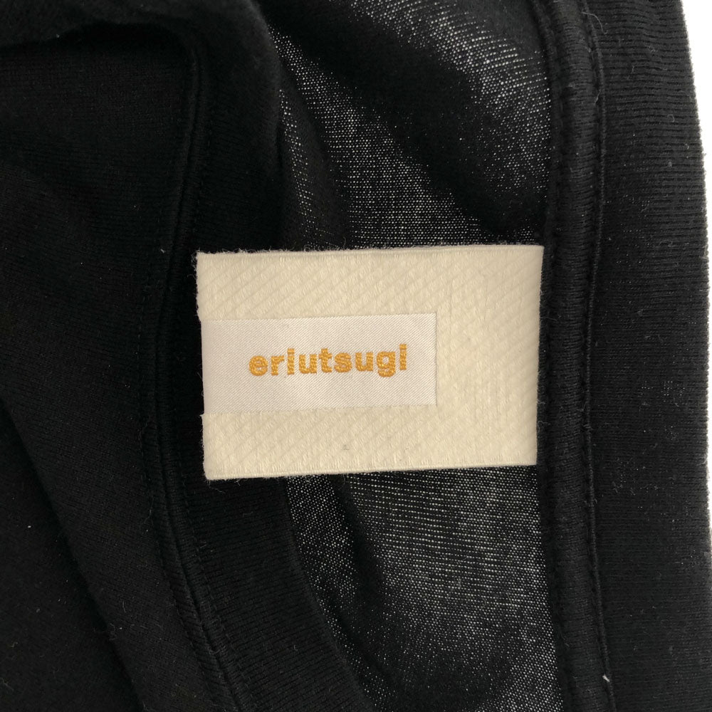 eriutsugi エリウツギ 日本製 半袖 Tシャツ F ブラック レディース