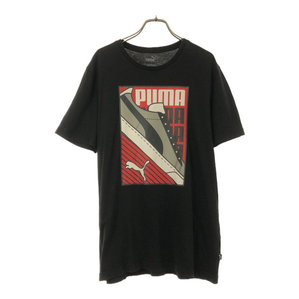 プーマ プリント 半袖 Tシャツ L ブラック PUMA メンズ
