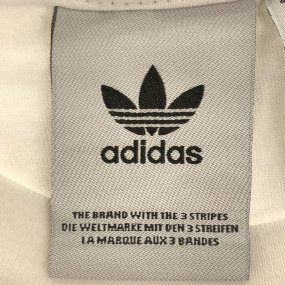 アディダス トレフォイルロゴ 3Dプリント 半袖 Tシャツ L ホワイト adidas メンズ