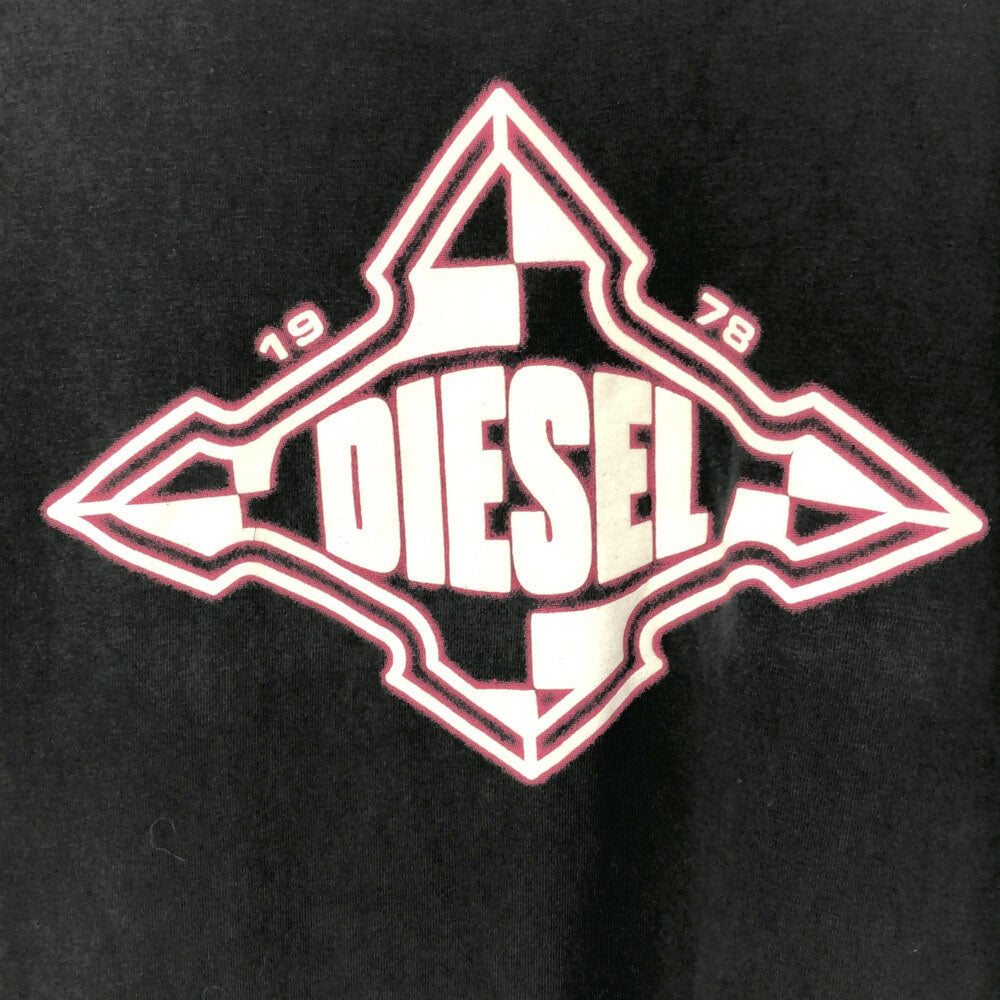 ディーゼル プリント 半袖 Tシャツ L ブラック DIESEL メンズ