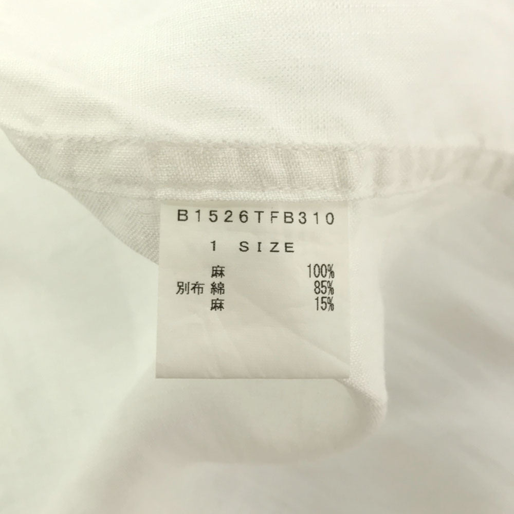 フラボア チェック柄 半袖 リネンシャツ 1 ホワイト系 FRAPBOIS メンズ