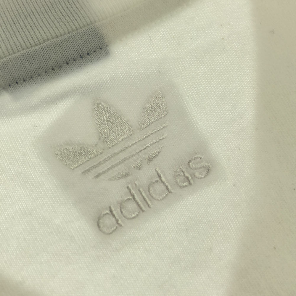 アディダス プリント ロゴ刺繍 半袖 Tシャツ O ホワイト adidas タグ付き メンズ