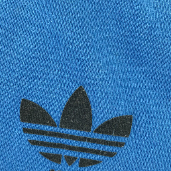 アディダス トレフォイルロゴ 半袖 Tシャツ L ブルー adidas メンズ