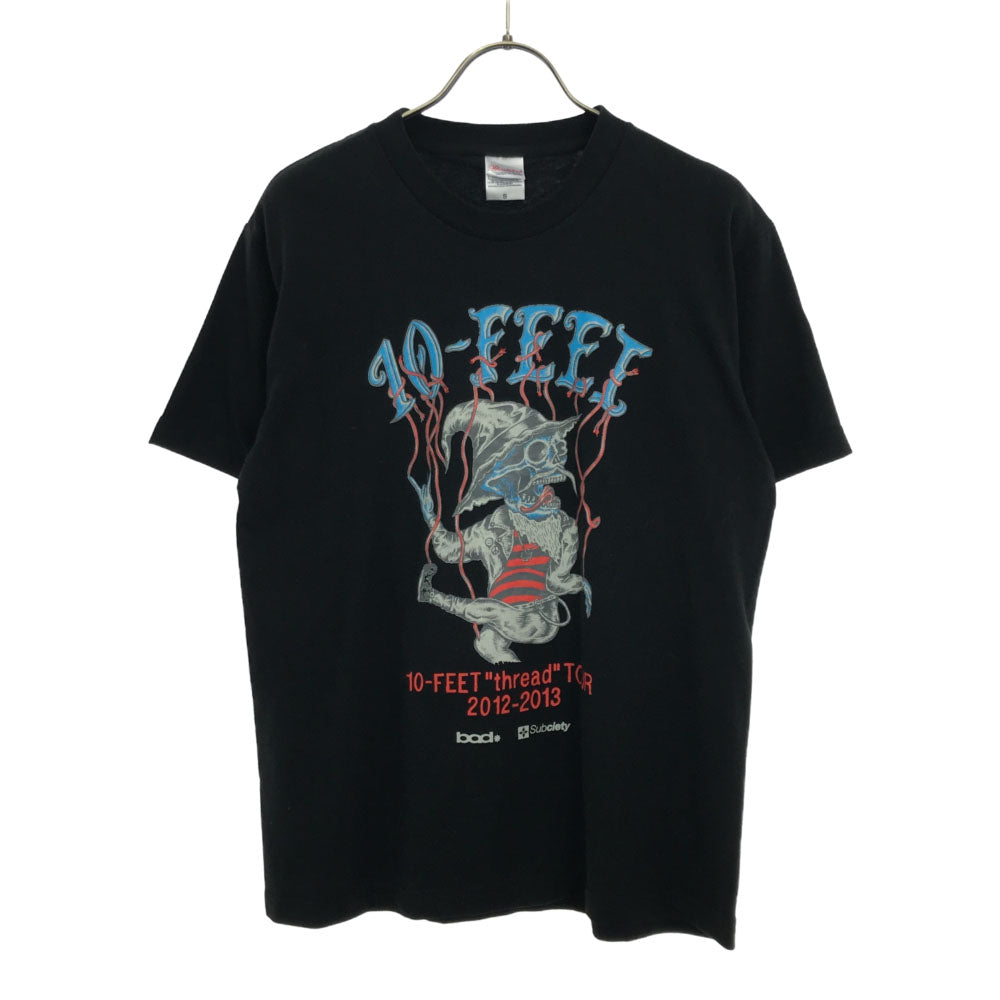 プリントスター 10-FEET プリント 半袖 バンド Tシャツ S ブラック Printstar バンT メンズ