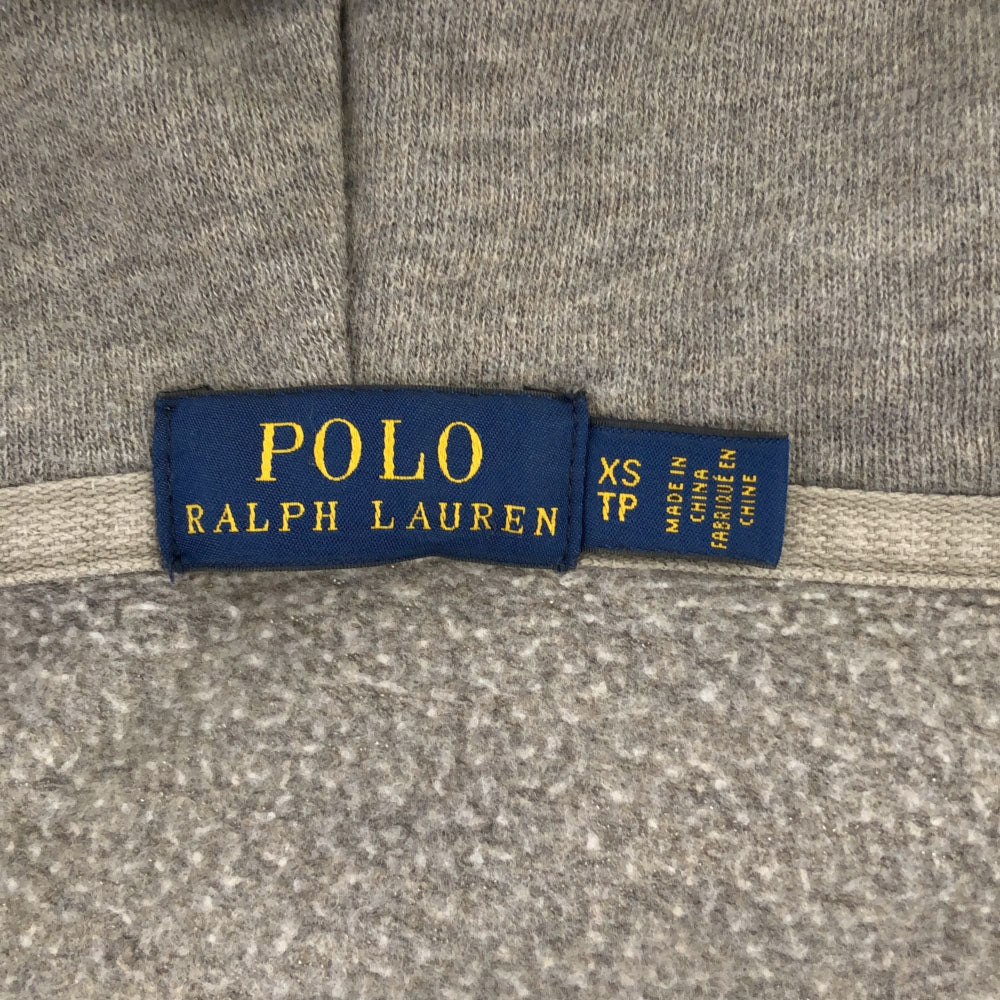 ポロラルフローレン 長袖 ジップパーカー XS ライトグレー POLO RALPH LAUREN メンズ