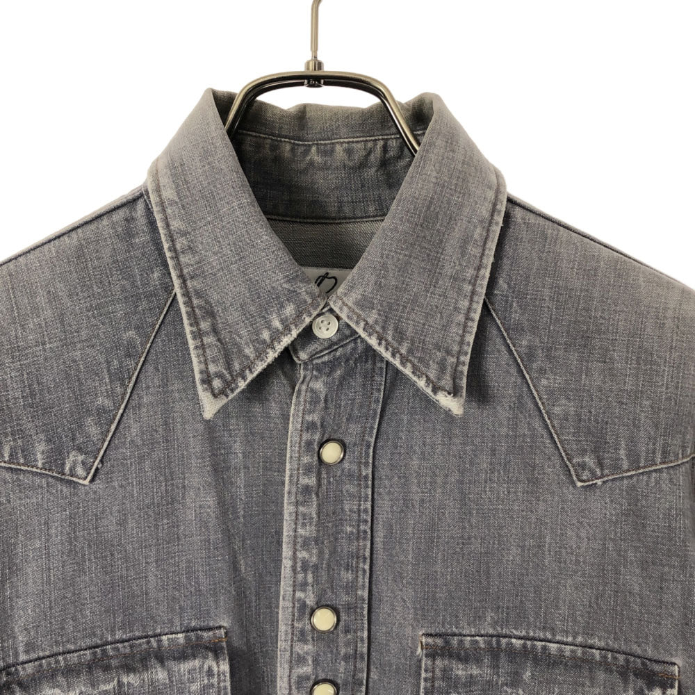 ニードルズ 日本製 長袖 デニム ウエスタンシャツ petit グレー系 Needles ネペンテス メンズ