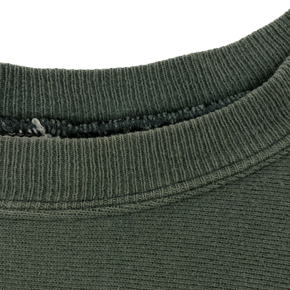 Champion チャンピオン 90s REVERSE WEAVE プリント 長袖 刺繍タグ トレーナー XXL グリーン スウェット ビッグサイズ オールド ヴィンテージ レディース