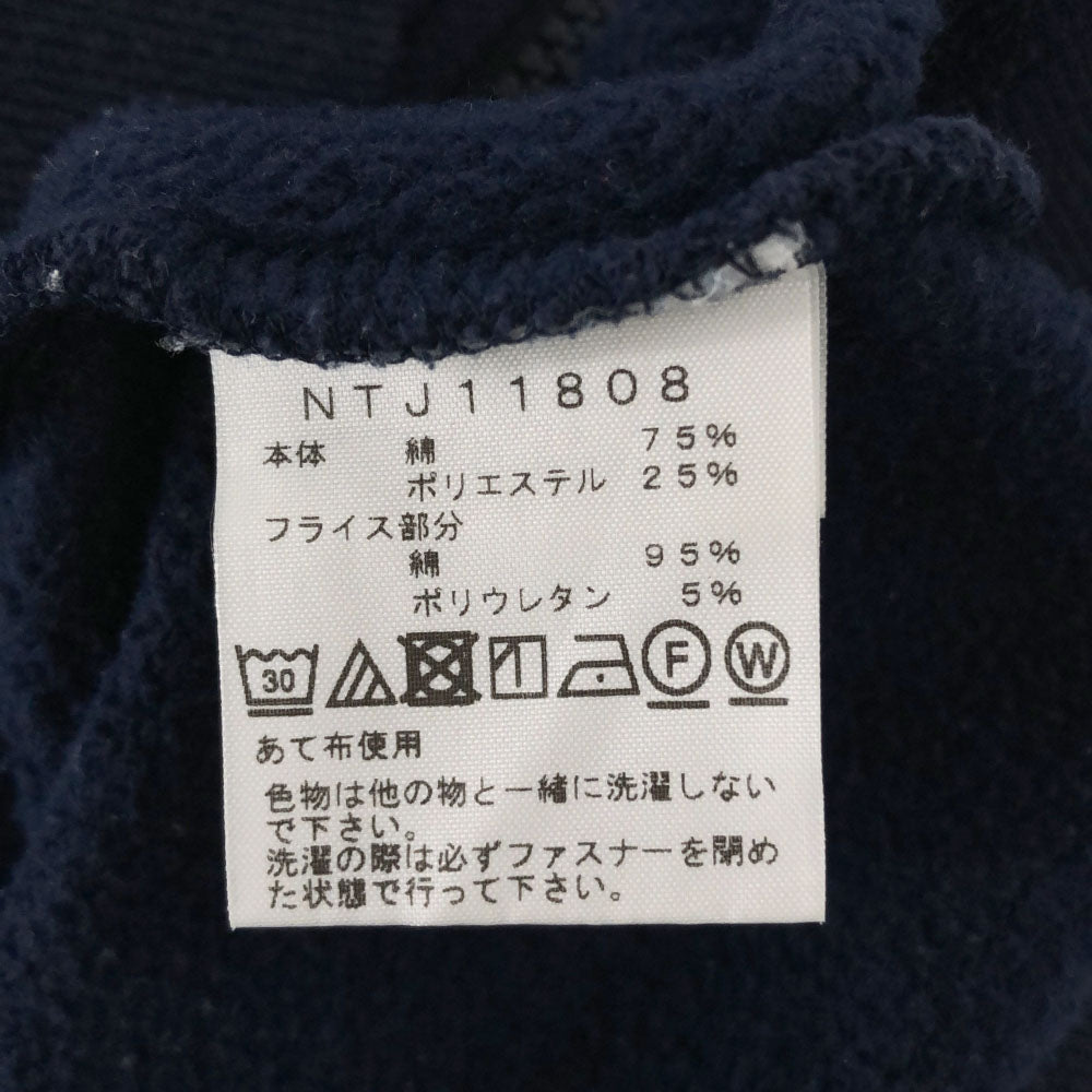 ザノースフェイス NTJ11808 長袖 ジップパーカー 130 ネイビー THE NORTH FACE アウトドア キッズ