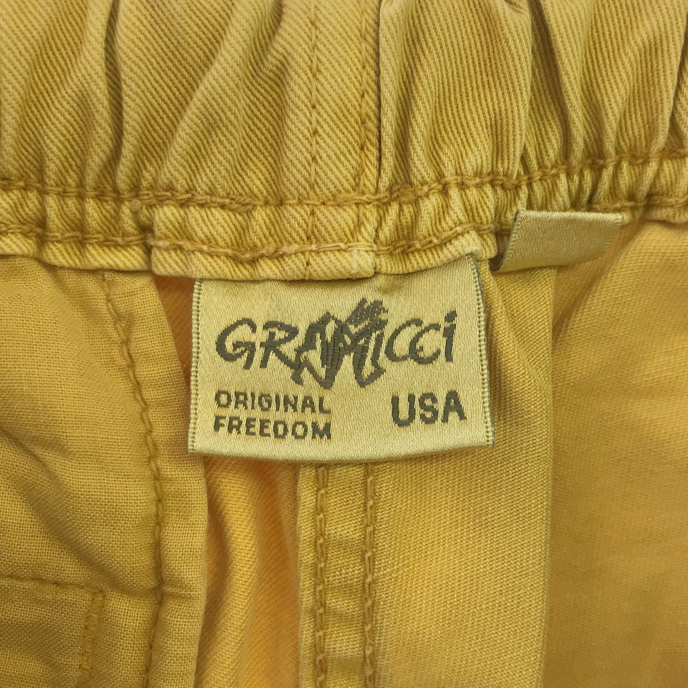 グラミチ アウトドアショートパンツ S イエロー Gramicci クライミング メンズ