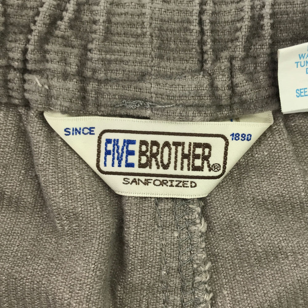 ファイブブラザー コーデュロイショートパンツ L グレー FIVE BROTHER メンズ