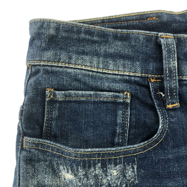 ジースター RESTORED DENIM デニムショートパンツ w28 G-STAR ダメージ加工 ボタンフライ メンズ