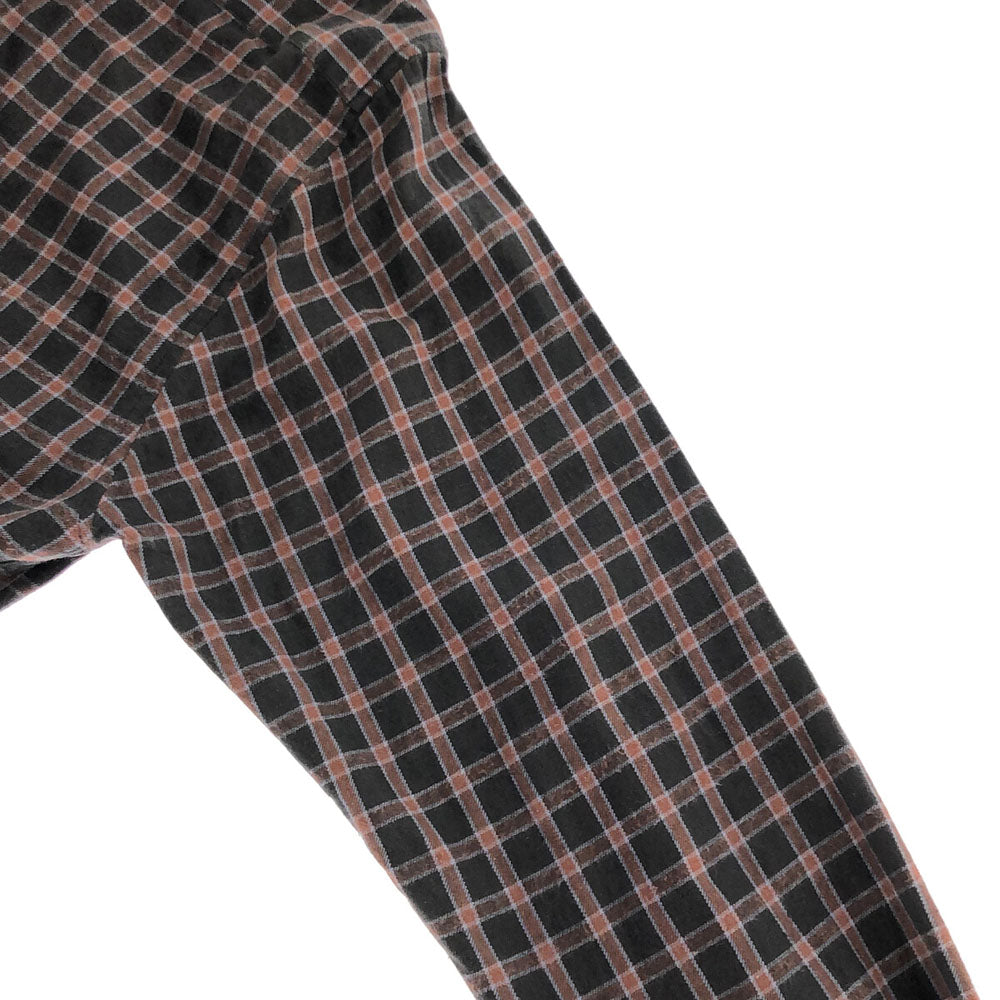 アニエスべーオム 日本製 チェック柄 長袖 シャツ 1 ブラック系 agnes b. homme メンズ