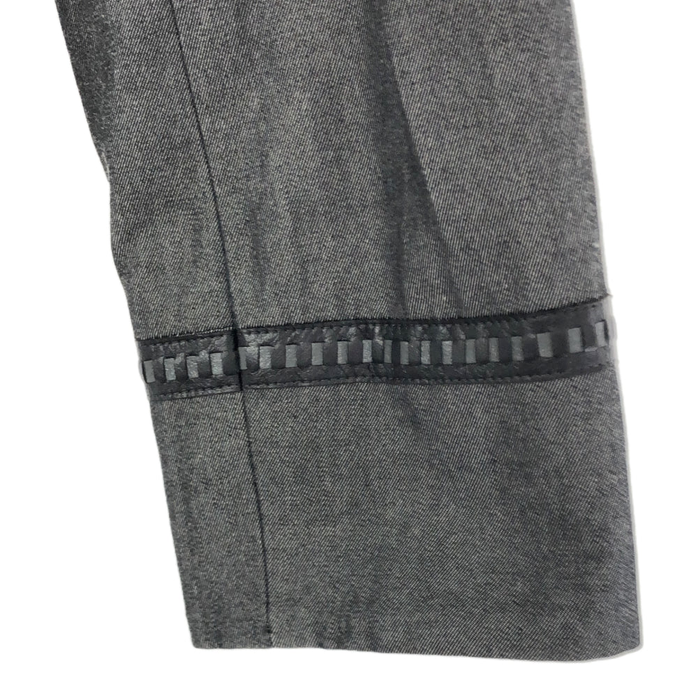 GIVENCHY ジバンシィ 日本製 ラインデザイン ジャケット 36 グレー系 レディース